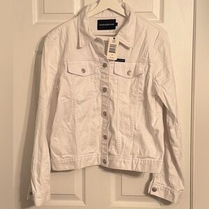 Calvin Klein Crisp White Jean Jacket